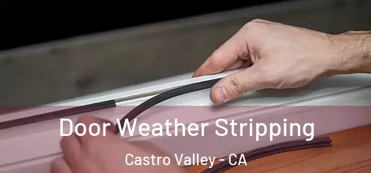 Door Weather Stripping Castro Valley - CA